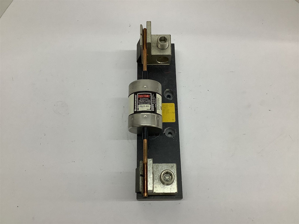 Frs R 400 Fusetron FRS-R-400 Time Delay Fuse 400 Amp 600 Volts with Fuse Block ...