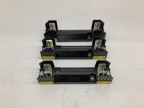 Buss 600 Volt 30 Amp Fuse Holder Lot Of 3