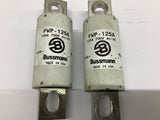 Bussmann FWP-125A Fuse 125 Amp 700 Volts Lot Of 2