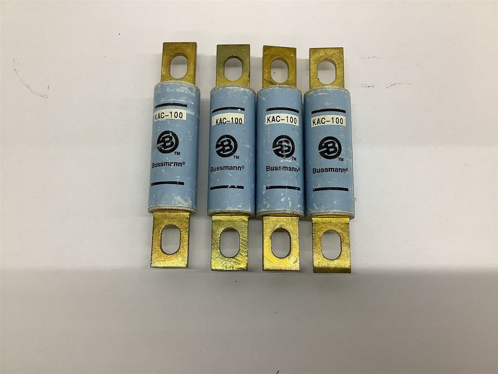 Bussmann KAC-100 Fuse 100 Amp 600 Volts Lot Of 4