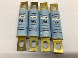 Bussmann KAC-100 Fuse 100 Amp 600 Volts Lot Of 4