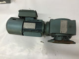 Sew-Eurodrive DFT80N4BM61HR AC GearMotor w/ Brake 1 HP 88:1 Ratio 230 V Brake