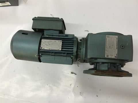 Sew-Eurodrive DFT80N4BM61HR AC GearMotor w/ Brake 1 HP 88:1 Ratio 230 V Brake