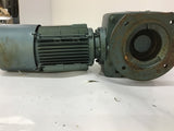 Sew-Eurodrive DFT80N4BM61HR AC GearMotor w/ Brake 1 HP 88:1 Ratio 230 V Brake