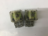 Square D 8501-KU13 120V Relay w/ 8501-NR82 Base 10A 300VAC Lot Of 2