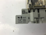 Square D 8501-KU13 120V Relay w/ 8501-NR82 Base 10A 300VAC Lot Of 2