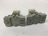 Square D 8501-KU13 120V Relay w/ 8501-NR82 Base 10A 300VAC Lot Of 2