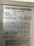 Acme T-1-53011 1.5 KVA 240/480 V 120/240 V Transformer Single Phase