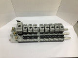 Allen-Bradley 140M-C2E-C10 B 18-25 Amp Manual Motor Starters W/ 8 ea 6.3-10 Amp