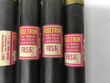 Fuse Tron FRS-R-6 1/4 6-1/4 A 600V Fuse Lot Of 5