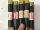 Fuse Tron FRS-R-6 1/4 6-1/4 A 600V Fuse Lot Of 5