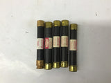 Fuse Tron FRS-R-6 1/4 6-1/4 A 600V Fuse Lot Of 5