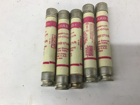 Gould TRS-17-1/2R Fuse 17-1/2A x 600v Lot Of 5