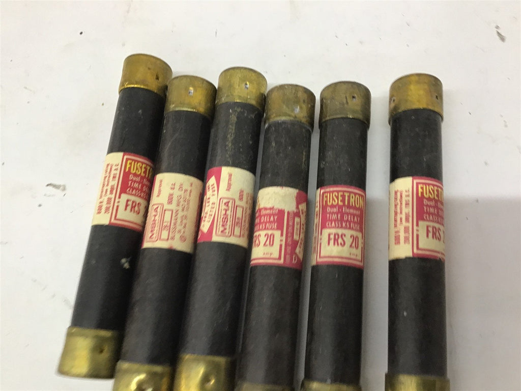 Fuse Tron FRS-20 Fuse 20A 600V Lot Of 6