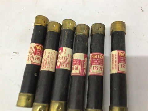 Fuse Tron FRS-20 Fuse 20A 600V Lot Of 6