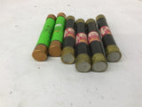 Fuse Tron FRS-6-1/4 and FRS-R-6-1/4 Fuse 6-1/4 A x 600V Lot Of 6