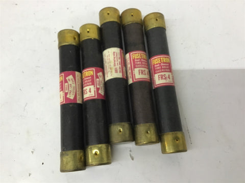 Fuse Tron FRS-4 Fuse 4A 600V Lot Of 5