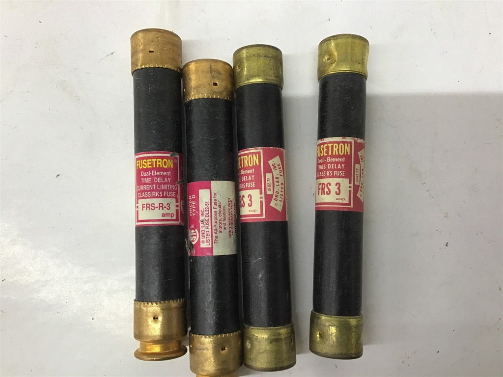 Fuse Tron FRS-3 FRS-R-3 Fuse 3 A 600V Lot Of 4