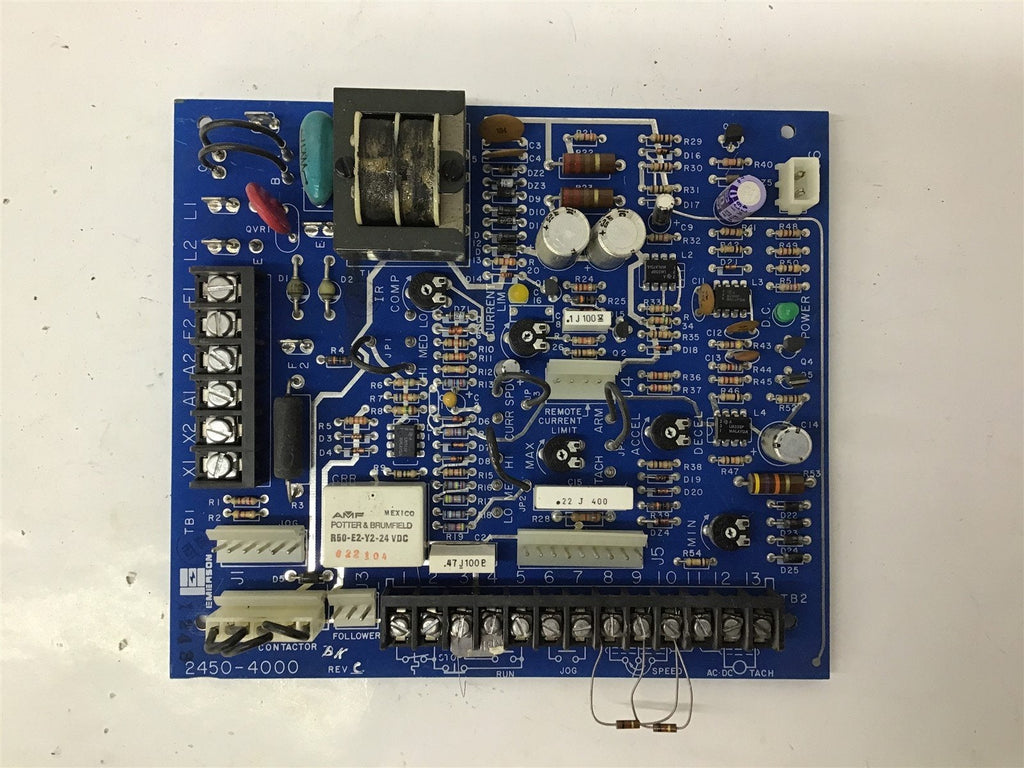 Emerson 2450-4000 Motor Control Drive Board REV C Electrical Board