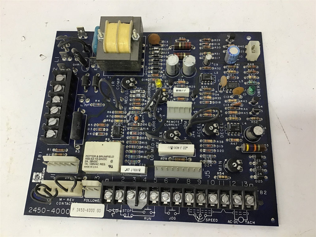 Emerson 2450-4000 F 2450-4000 GO Motor Control Drive Board Electrical Board