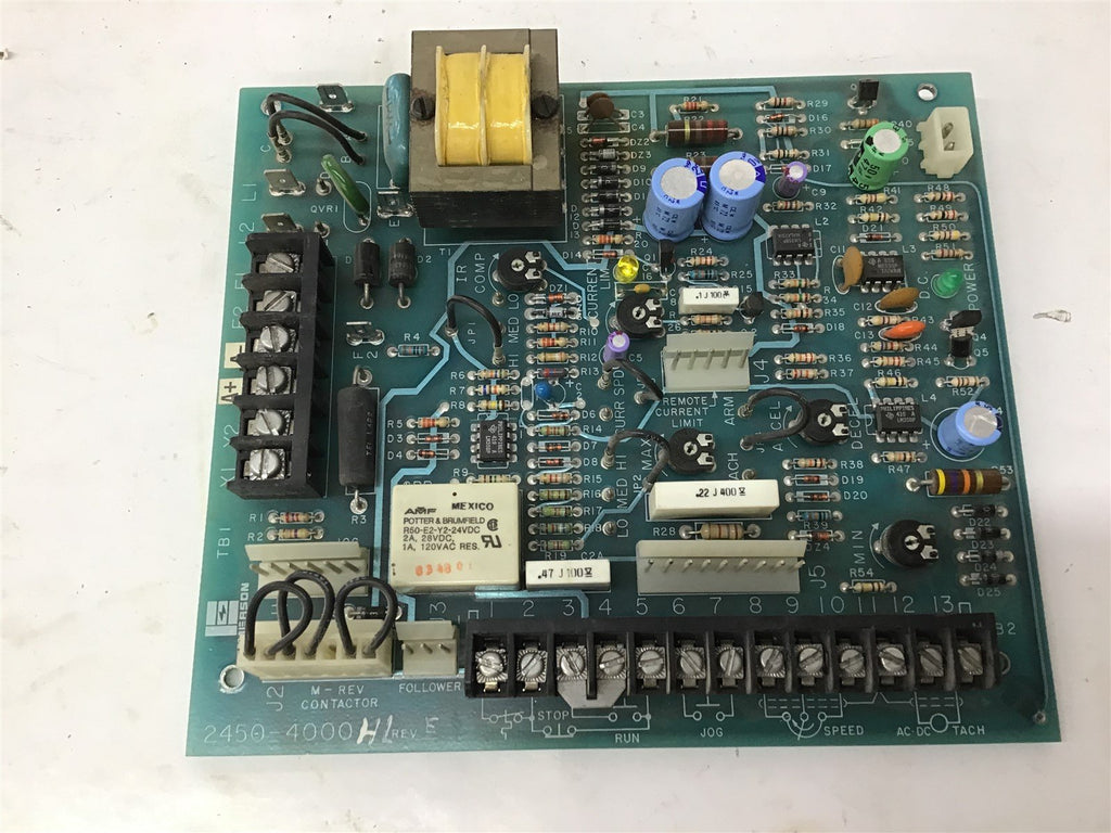 Emerson 2450-4000 HL Motor Control Drive Board REV E Electrical Board