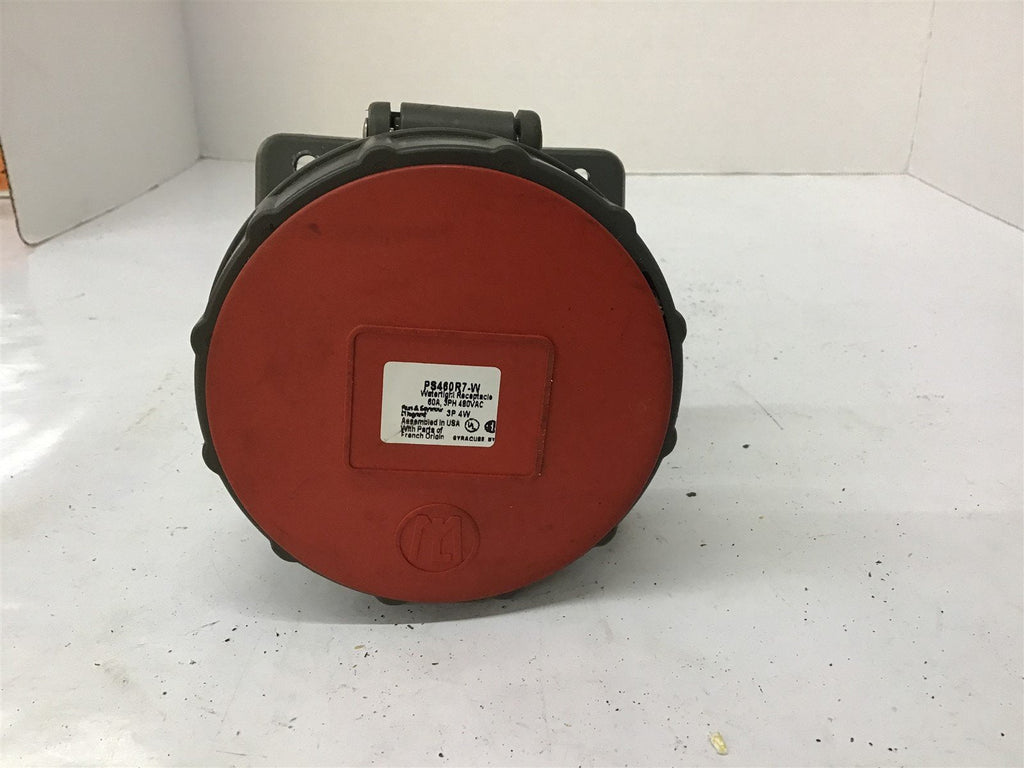 Pass & Seymour PS460R7-W 60A 3 PH 480 VAC Water Tight Receptacle