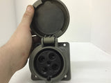 Pass & Seymour PS460R7-W 60A 3 PH 480 VAC Water Tight Receptacle