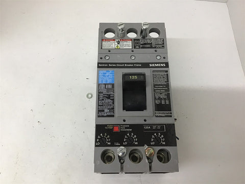 Siemens FD63F250 U01FD60 A01FD62 125A 600V 250A Max Circuit Breaker