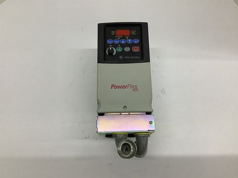 Allen-Bradley PowerFlex40 3 Phase 4.0 kW/5 HP 342-528 V 13 Amps 0-460 V 10.5 Amp