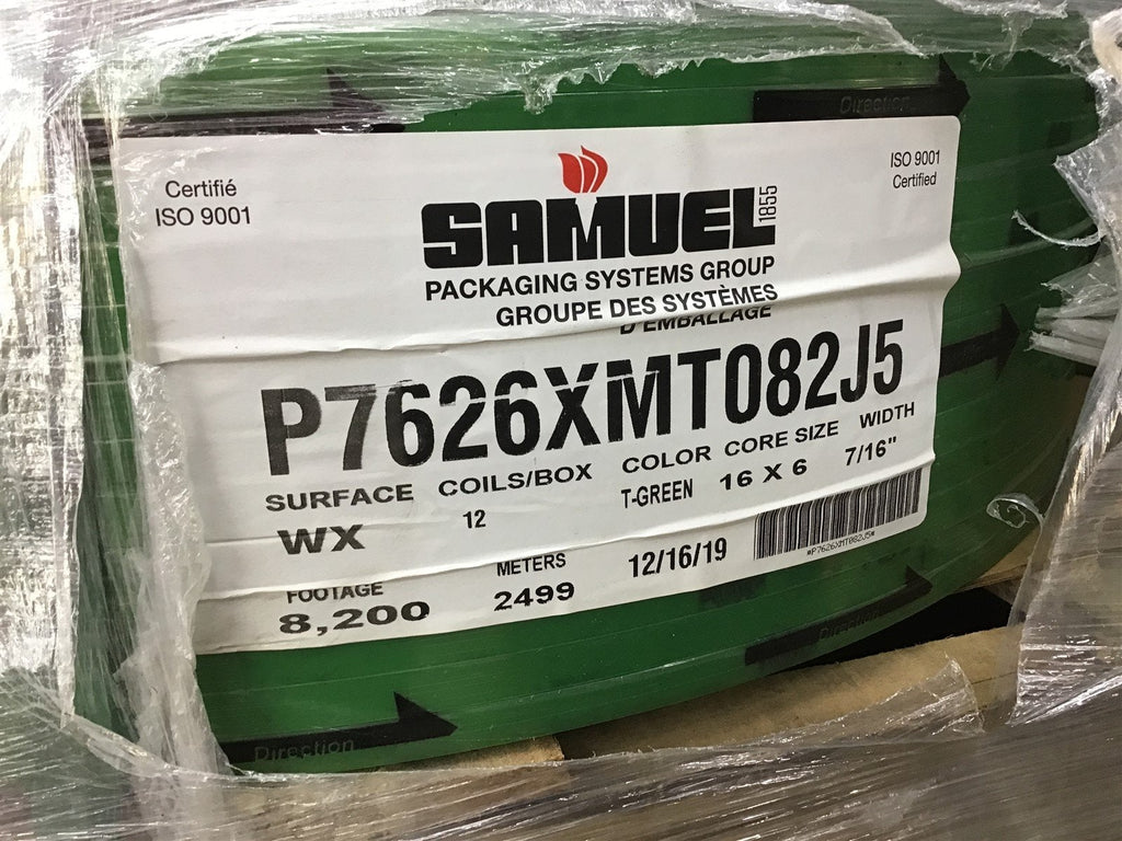 Samuel P7626XMT082J5 Strapping 16x6 Core 7/16" Wide 8,200 Feet