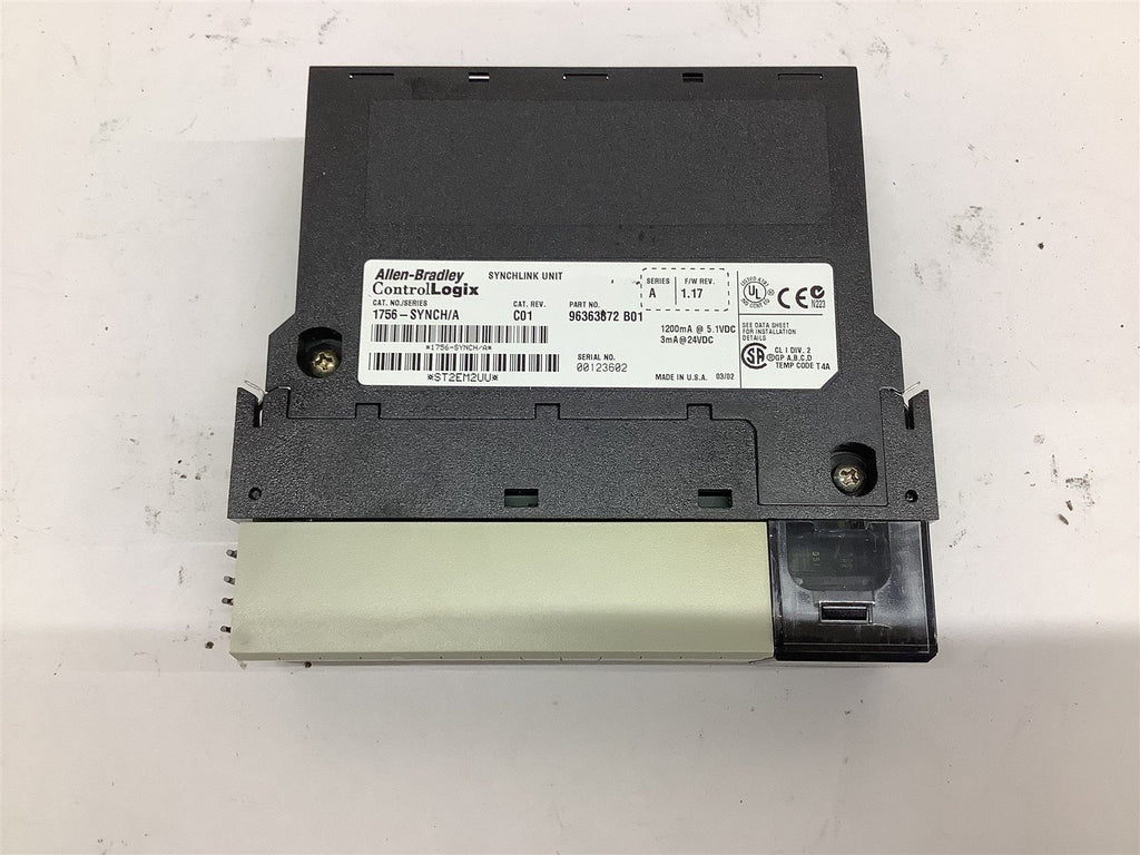 Allen-Bradley ControlLogix SynchLink 1756-SYNCH/A 1200 mA 5.1 VDC