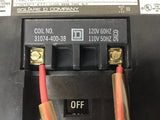 Square D 8536SE01 Nema Size 3 Starter 460 volt @ 50 Hp 120V Coil