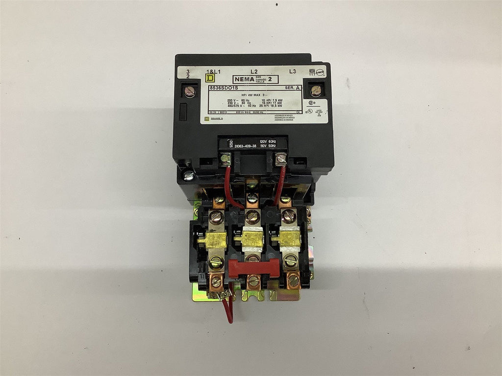 Square D 8536SDO1S Nema Size 2 Starter 460 Volt at 25 HP
