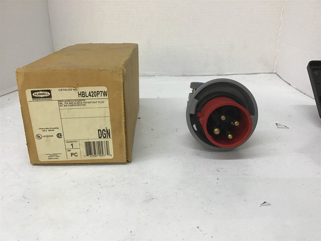 Hubbel HBL420P7W Pin and sleeve Watertight Plug