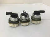 Allen Bradley 800T-J20B Selector Switch Lot Of 3