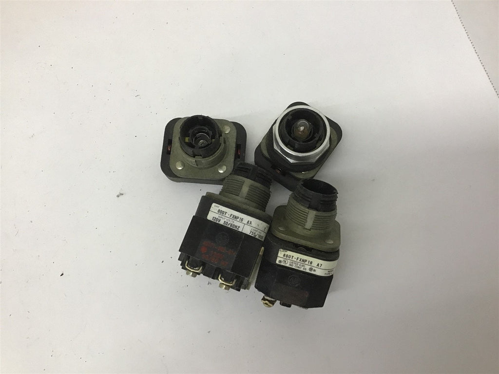 Allen Bradley 800T-FXNP16A7 Push Button Missing Button Cover Lot Of 4