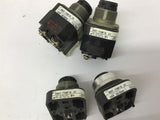 Allen Bradley 800T-FXNP16A7 Push Button Missing Button Cover Lot Of 4