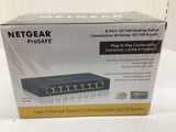 Netgear Prosafe FS108 8 Port 10/100 Desktop Switch Fast Ethernet Switch