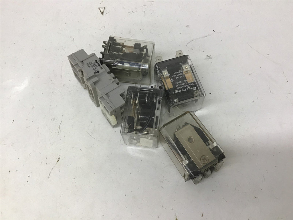 Potter Brumfield KUHP-11A51-120 120 V 50/60 Hz Tyco Relays 10 A 300 VAC Lot Of 5