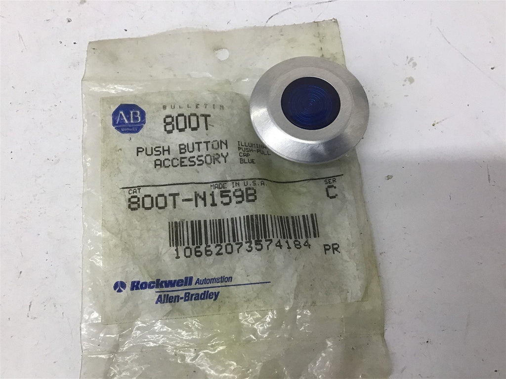 Allen-Bradley 800T-N159B Blue Push-Pull Pushbutton Accessory