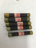 Fusetron FRS-10 Dual Element Time Delay Fuses 600 V Lot Of 5