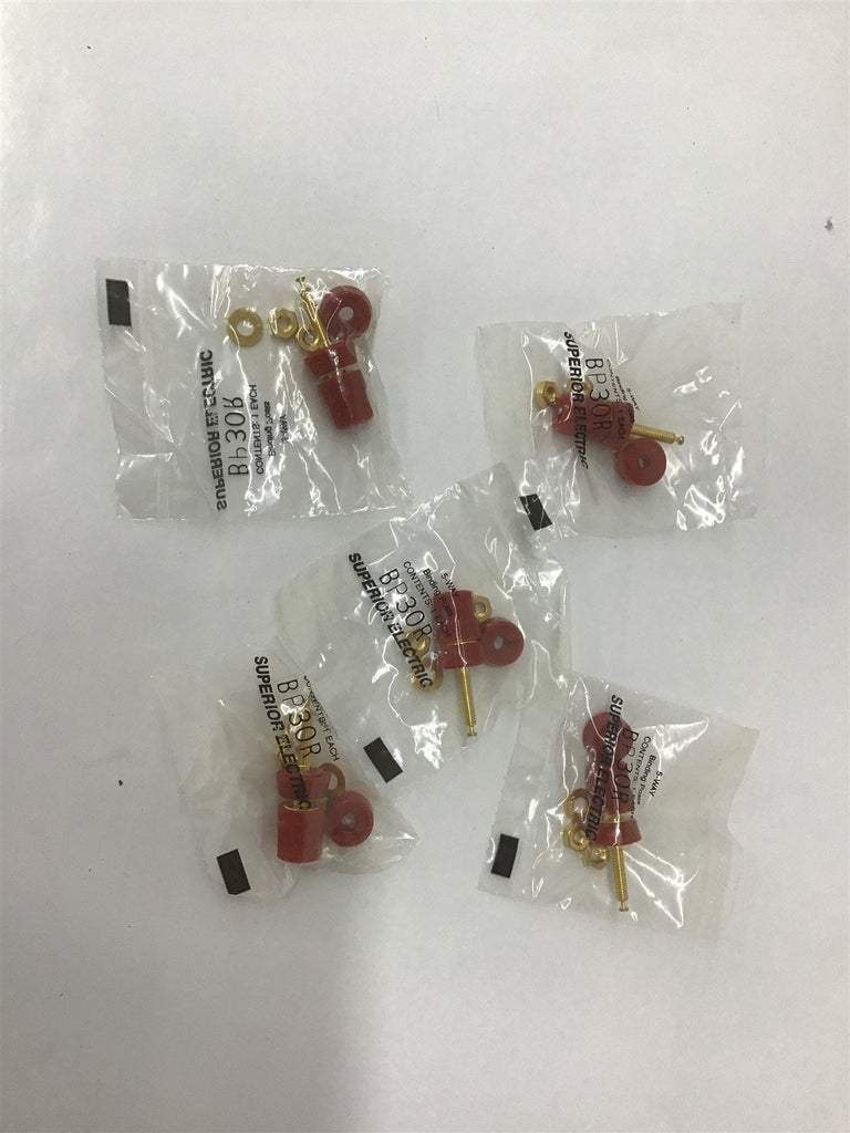 Superior Electric BP30R Binding Post Lot Of 5