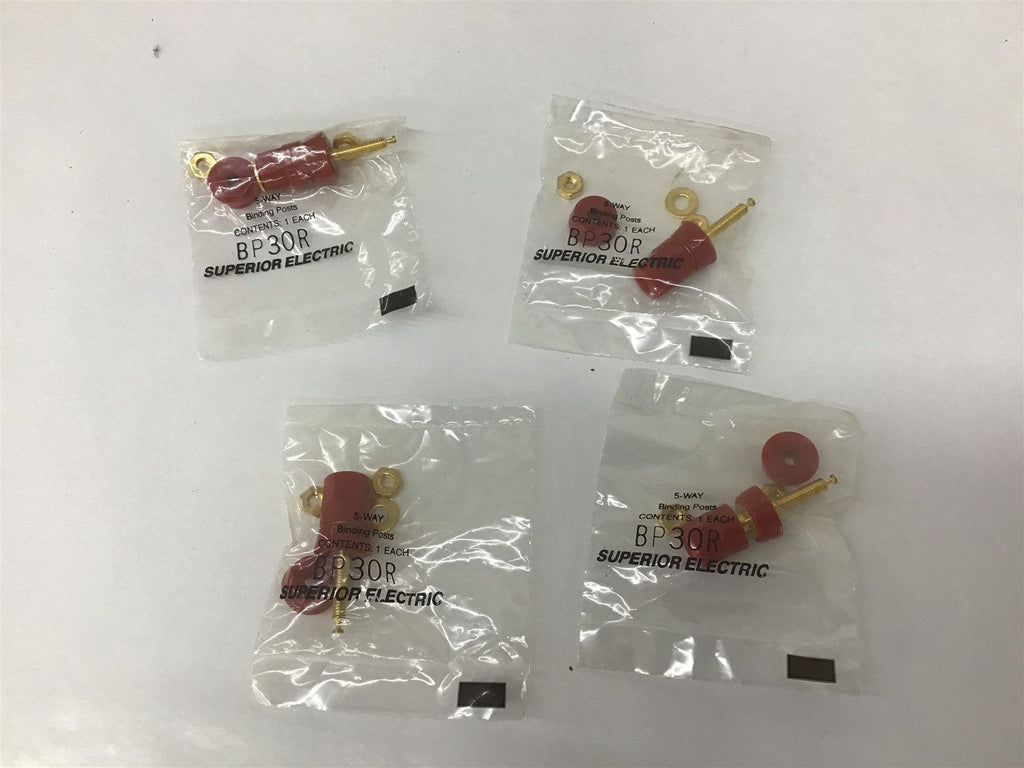 Superior Electric BP30R Binding Post Lot Of 4
