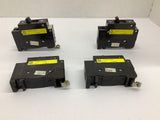 Square D EH84 Circuit Breaker 1 Pole 227 VAC Lot Of 4