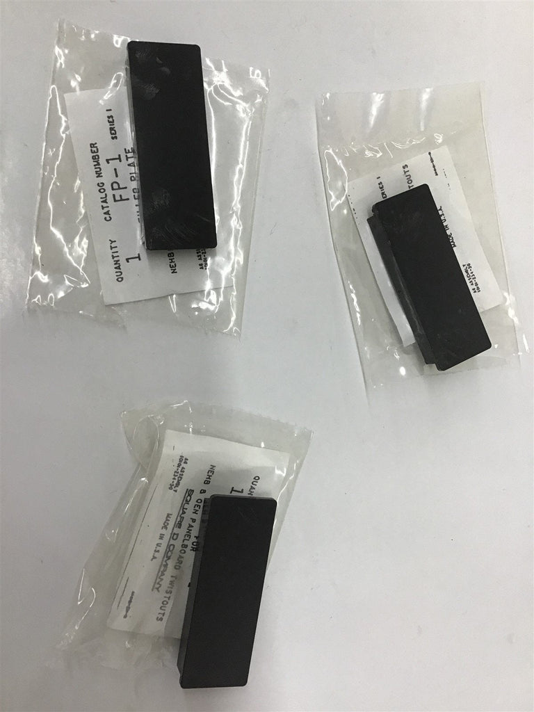 Square D FP-1 1" Filler Plate for Panel Board Lot Of 3