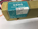 Gems Sensors FS-926 Flow Switch 20CCM