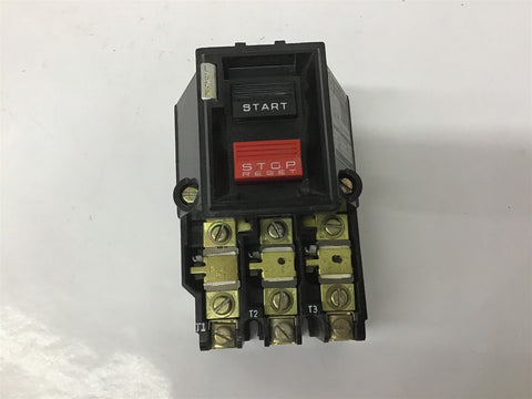 Square D 2510 MBG2 NEMA Size M-0 Manual Starter 460 V 5 HP 3 PH