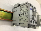 Allen-Bradley 100-C16*10 Lot of 2 W/ 140M-C2E W/ Din Rail 19" L 1 1/4" W