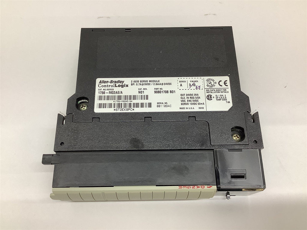 Allen-Bradley 1756-M02AE/A 2 Axis Servo Module 5/24 VDC 50 mA