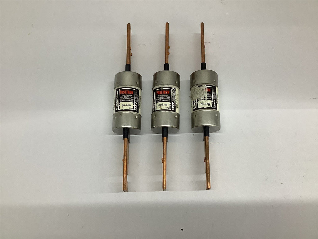 Bussmann FuseTron FRS-R-150 Dual Element Time Delay Fuse 600 V Lot Of 3